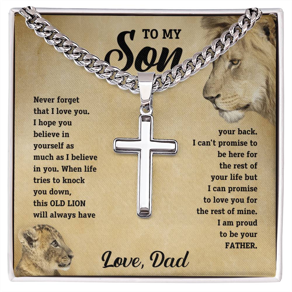 To My Son, This Old Lion Will Always Have Your Back, Love, Dad